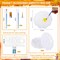 16 Set Pre-Drawn Canvas Painting Kit – 8x10 Inch with Easels & Brushes (Fall)